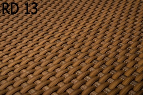 Polyrattan Betekintésgátló korláttakaró, 1400 g/m2, 20mx0,9m, RD13 Mézbarna