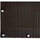 Polyrattan Betekintésgátló korláttakaró rögzítőlyukkal, 1400 g/m2˛, 3mx1m, RD06 Barna Mix