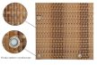 Polyrattan Betekintésgátló korláttakaró rögzítőlyukkal, 1400 g/m2˛, 3mx1m, RD08 Szalmasárga