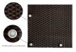 Polyrattan Betekintésgátló korláttakaró rögzítőlyukkal, 1400 g/m2˛, 3mx0,9m, RD06 Barna Mix