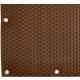 Polyrattan Betekintésgátló korláttakaró rögzítőlyukkal, 1400 g/m2˛, 5mx0,9m, RD13 Mézbarna