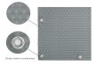 Polyrattan Betekintésgátló korláttakaró rögzítőlyukkal, 1400 g/m2˛, 5mx0,9m, RD17 Világosszürke