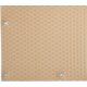 Polyrattan Betekintésgátló korláttakaró rögzítőlyukkal, 1400 g/m2˛, 5mx0,9m, RD18 Krém