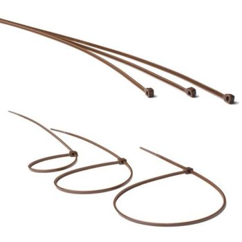 Gyorskötöző 300x2,5mm, 100db/csomag, RD01 Dióbarna