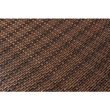   Polyrattan Betekintésgátló korláttakaró rögzítőlyukkal, 900 g/m2˛, 20mx1m cm, RC30 Réz (színű)