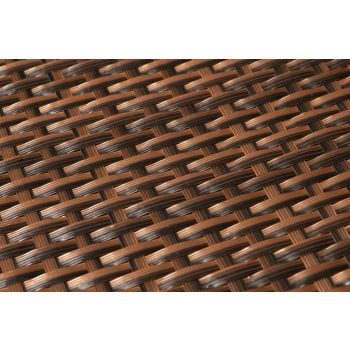   Polyrattan Betekintésgátló korláttakaró rögzítőlyukkal, 900 g/m2˛, 1m széles, méterre rendelhető, RC30 Réz (színű)