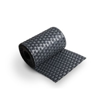   Polyrattan Kerítésbe fűzhető belátásgátló szalag, 1400 g/m2˛, 255x19 cm, RD03 Antracit (sötétszürke)