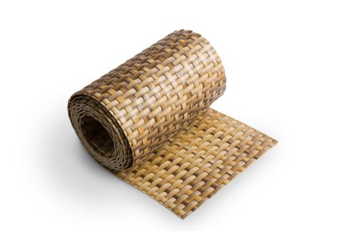 Polyrattan Kerítésbe fűzhető belátásgátló szalag, 1400 g/m2˛, 255x19 cm, RD08 Szalmasárga
