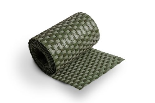Polyrattan Kerítésbe fűzhető belátásgátló szalag, 1400 g/m2˛, 255x19 cm, RD12 Zöld