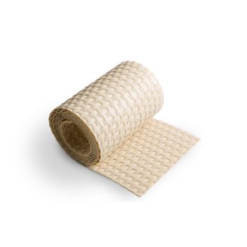   Polyrattan Kerítésbe fűzhető belátásgátló szalag, 1400 g/m2˛, 255x19 cm, RD18 Krém