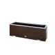 Polyrattan Kerti Virágláda 98x25x34 cm, RD01 Dióbarna