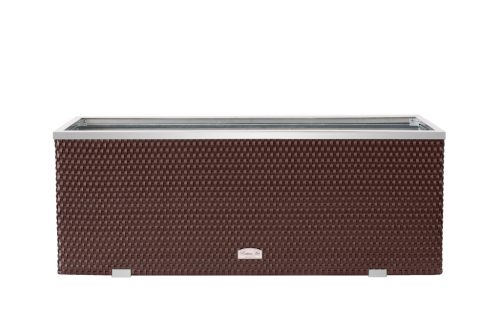Polyrattan Kerti Virágláda 108x39x43 cm, RD12 Zöld