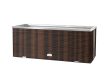 Polyrattan Kerti Virágláda 108x39x43 cm, RD12 Zöld