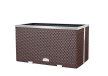Polyrattan Kerti Virágláda 70x38x40 cm, RD01 Dióbarna