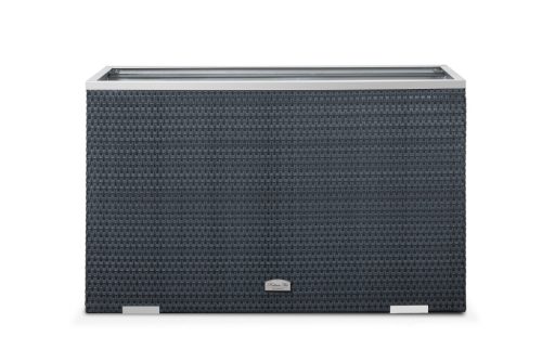 Polyrattan Kerti Virágláda 100x30x60 cm, RD08 Szalmasárga