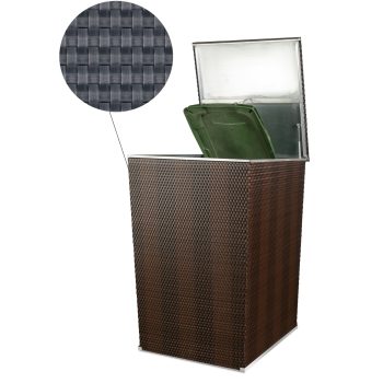   Kukatároló és kukatakaró egyben , Polirattan, RD03 Antracit (sötétszürke)
