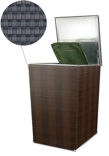 Kukatároló és kukatakaró egyben , Polirattan, RD03 Antracit (sötétszürke)