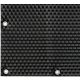 Polyrattan Betekintésgátló korláttakaró rögzítőlyukkal, 1400 g/m2˛, 5mx1m, RD04 Fekete