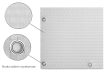 Polyrattan Betekintésgátló korláttakaró rögzítőlyukkal, 1400 g/m2˛, 5mx1m, RD07 Fehér