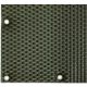 Polyrattan Betekintésgátló korláttakaró rögzítőlyukkal, 1400 g/m2˛, 5mx1m, RD12 Zöld