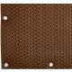 Polyrattan Betekintésgátló korláttakaró rögzítőlyukkal, 1400 g/m2˛, 5mx1m, RD13 Mézbarna