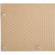 Polyrattan Betekintésgátló korláttakaró rögzítőlyukkal, 1400 g/m2˛, 5mx1m, RD18 Krém