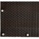 Polyrattan Betekintésgátló korláttakaró rögzítőlyukkal, 1400 g/m2˛, 0,9m széles, méterre rendelhető, RD06 Barna Mix