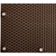 Polyrattan Betekintésgátló korláttakaró rögzítőlyukkal, 1400 g/m2˛, 1m széles, méterre rendelhető, RD01 Dióbarna