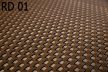 Polyrattan Betekintésgátló korláttakaró, 1400 g/m2, 3mx1m, RD01 Dióbarna