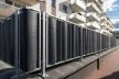 Polyrattan Betekintésgátló korláttakaró, 1400 g/m2, 3mx1m, RD03 Antracit (sötétszürke)