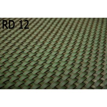   Polyrattan Betekintésgátló korláttakaró, 1400 g/m2, 3mx1m, RD12 Zöld
