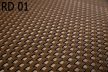 Polyrattan Betekintésgátló korláttakaró, 1400 g/m2, 5mx0,9m, RD01 Dióbarna