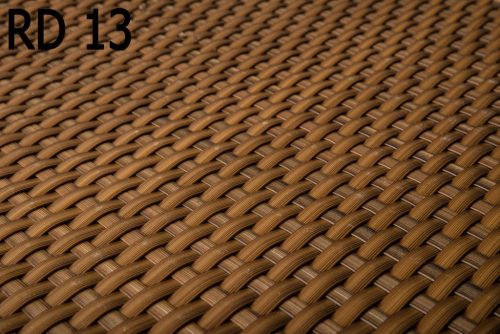 Polyrattan Betekintésgátló korláttakaró, 1400 g/m2, 5mx0,9m, RD13 Mézbarna