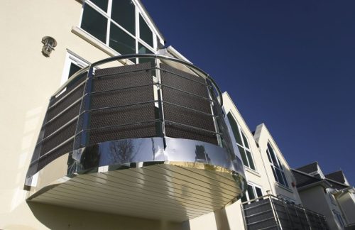 Polyrattan Betekintésgátló korláttakaró, 1400 g/m2, 5mx1m, RD03 Antracit (sötétszürke)