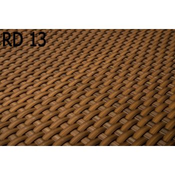   Polyrattan Betekintésgátló korláttakaró, 1400 g/m2, 5mx1m, RD13 Mézbarna