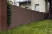 Polyrattan Betekintésgátló korláttakaró, 1400 g/m2, 0,9m széles, méterre rendelhető, RD01 Dióbarna