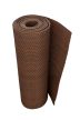 Polyrattan Betekintésgátló korláttakaró, 1400 g/m2, 0,9m széles, méterre rendelhető, RD01 Dióbarna