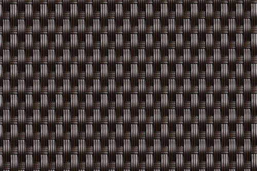 Polyrattan Betekintésgátló korláttakaró, 1400 g/m2, 1m széles, méterre rendelhető, RD02 Sötétbarna