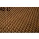 Polyrattan Betekintésgátló korláttakaró, 1400 g/m2, 1m széles, méterre rendelhető, RD13 Mézbarna